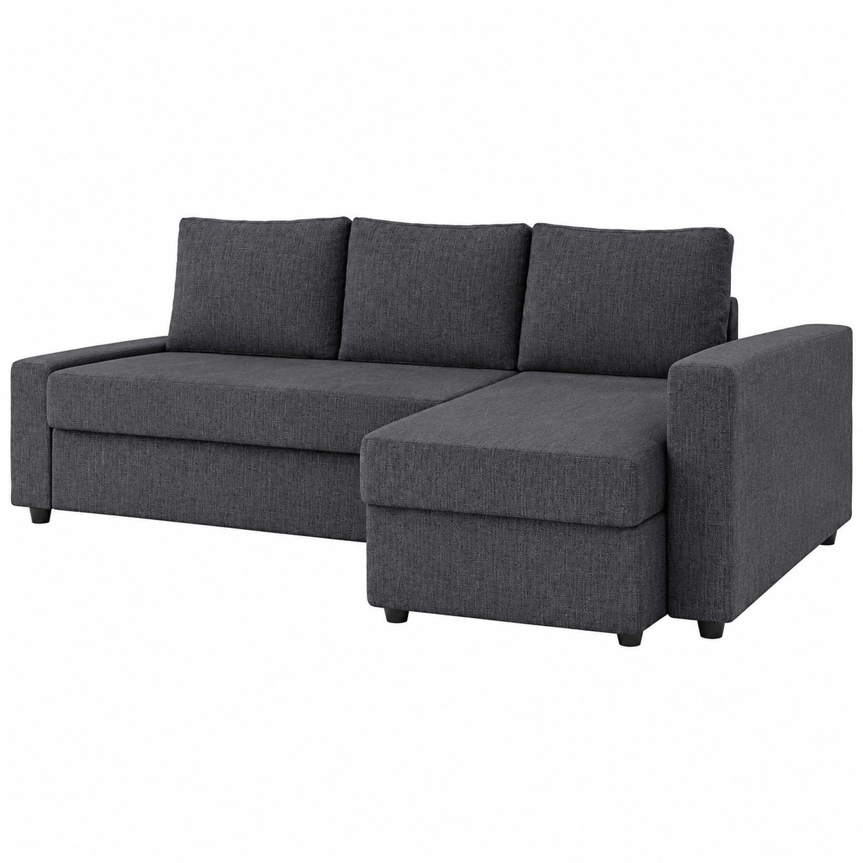 Copertura Aderente per Divano Letto IKEA Friheten, Angolare con Chaise Longue, Fodera Sostitutiva Grigio Scuro
