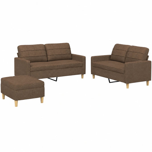 Divano Letto Angolare 2 Posti, Marrone in Poliestere, 158 cm, per Soggiorno Moderno