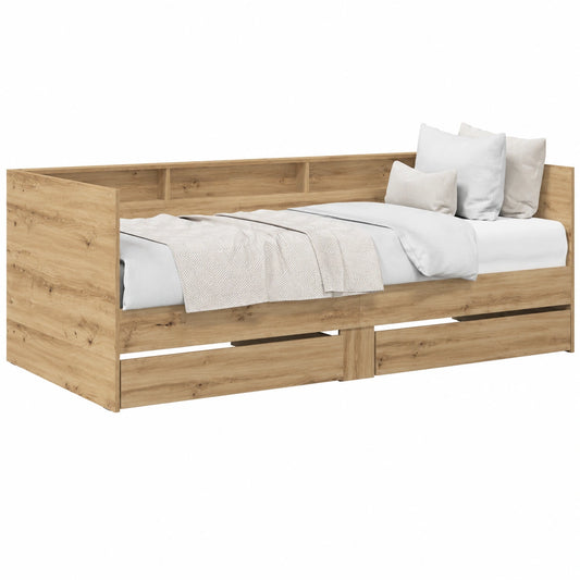 Letto Daybed in Rovere 75 x 190 cm per Stanze Moderne
